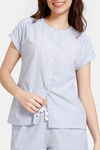 Zivame Dainty Ditsies Woven Shorts Set - Eventide — thumbnail 5