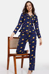 Zivame Fruggies Knit Poly Pyjama Set - Medieval Blue — thumbnail 4