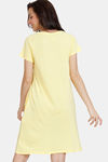 Zivame Fruggies Knit Cotton Knee Length Nightdress - Sunshine — thumbnail 3