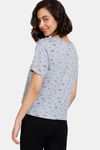 Zivame Color Me Happy Knit Poly Top - Quarry — thumbnail 3