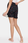 Zivame Color Me Happy Knit Poly Shorts - Moonless Night — thumbnail 3