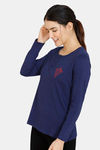 Zivame Mature Cotton Top - Medieval Blue — thumbnail 2