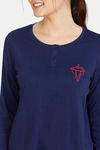 Zivame Mature Cotton Top - Medieval Blue — thumbnail 5