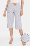 Zivame Looney Tunes Knit Cotton Capri - Grey Melange — thumbnail 1