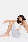 Zivame Looney Tunes Knit Cotton Capri - Grey Melange — thumbnail 4