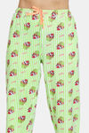 Zivame Pillow Fight Sweet Treat Knit Cotton Pyjama Set - Paradise Green — thumbnail 6
