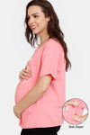 Zivame Maternity Cotton Top - Pink Icing — thumbnail 1