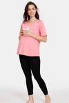 Zivame Maternity Cotton Top - Pink Icing — thumbnail 4
