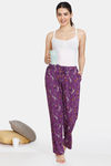 Zivame Tom & Jerry Cartoon Carnival Knit Cotton Single Pyjama  - Imperial Purple — thumbnail 4