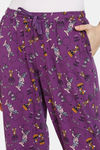 Zivame Tom & Jerry Cartoon Carnival Knit Cotton Single Pyjama  - Imperial Purple — thumbnail 5