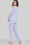 Zivame Maternity Bunny Rolls Knit Cotton Pyjama Set - Sweet Lavender — thumbnail 3