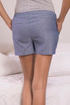 Zivame Lazy Days Cotton Shorts - Blue — thumbnail 4