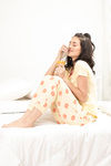 Zivame Tropical Fizz Knit Cotton Pyjama - Yellow — thumbnail 4
