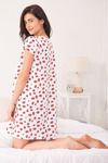 Zivame Tropical Fizz Knit Cotton Nightdress - White and Print — thumbnail 3