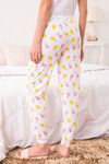 Zivame Tropical Fizz Knit Cotton Pyjama - White — thumbnail 3