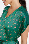 Zivame Sprigged Florals Woven Robe - Greener Pastures — thumbnail 6