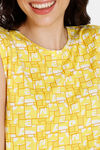 Zivame Z Fun Knit Poly Knee Length Nightdress - Maize — thumbnail 5