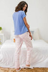 Zivame Three Musketeers Knit Cotton Pyjama Set - Pink N Print — thumbnail 3