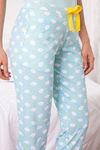 Zivame Three Musketeers Knit Cotton Pyjama - Blue — thumbnail 5