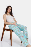 Zivame Wildflower Fields Woven Pyjama - Ipanema — thumbnail 4