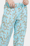 Zivame Wildflower Fields Woven Pyjama - Ipanema — thumbnail 5