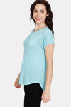 Zivame Wildflower Fields Knit Cotton Top - Ipanema — thumbnail 2