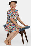 Zivame Girls Boots & Bailey Knit Cotton Knee Length Nightdress - Afterglow — thumbnail 4