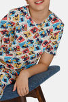Zivame Girls Boots & Bailey Knit Cotton Knee Length Nightdress - Afterglow — thumbnail 5