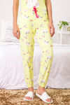 Zivame Three Musketeers Knit Cotton Pyjama - Yellow — thumbnail 6
