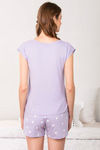Zivame Three Musketeers Cotton Shorts Set- Blue N Print — thumbnail 3