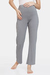 Zivame Lounge Knit Poly Maternity Pants - Mockingbird — thumbnail 2