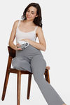 Zivame Lounge Knit Poly Maternity Pants - Mockingbird — thumbnail 4
