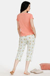 Zivame Bugs Life Cotton Capri Set - Pink Green — thumbnail 3