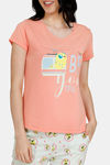Zivame Bugs Life Cotton Capri Set - Pink Green — thumbnail 4