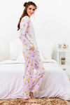 Zivame Love Bugs Knit Cotton Pyjama Set- Lavender N Print — thumbnail 2