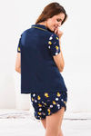 Zivame Love Bugs Cotton Shorts Set- Blue N Print — thumbnail 3
