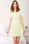 Zivame Bug Life Cotton Short Length Nightdress - Green — thumbnail 1