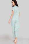 Zivame Bunny Rolls Knit Cotton Pyjama Set - Plume — thumbnail 3