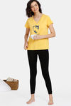 Zivame Harry Potter Knit Cotton Top - Citrus — thumbnail 4