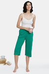 Zivame Harry Potter Knit Cotton Capri - Green Tambourine — thumbnail 4
