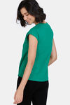 Zivame Harry Potter Knit Cotton Top - Green Tambourine — thumbnail 3