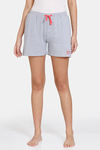 Zivame Looney Tunes Knit Cotton Shorts - Grey Melange — thumbnail 1