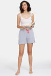 Zivame Looney Tunes Knit Cotton Shorts - Grey Melange — thumbnail 4