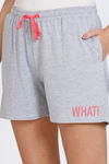 Zivame Looney Tunes Knit Cotton Shorts - Grey Melange — thumbnail 5