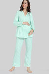 Zivame Maternity Country Songs Knit Cotton Pyjama Set - Bay — thumbnail 2