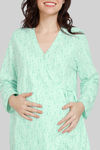 Zivame Maternity Country Songs Knit Cotton Pyjama Set - Bay — thumbnail 6