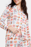 Zivame Tom & Jerry Knit Poly Pyjama Set - Snow White — thumbnail 5