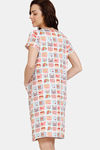 Zivame Tom & Jerry Knit Poly Mid Length Nightdress - Snow White — thumbnail 3
