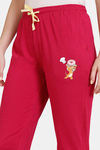 Zivame Tom & Jerry Knit Cotton Pyjama - Cerise — thumbnail 5