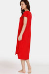 Zivame Harry Potter Knit Cotton Mid Length Nightdress - Racing Red — thumbnail 3